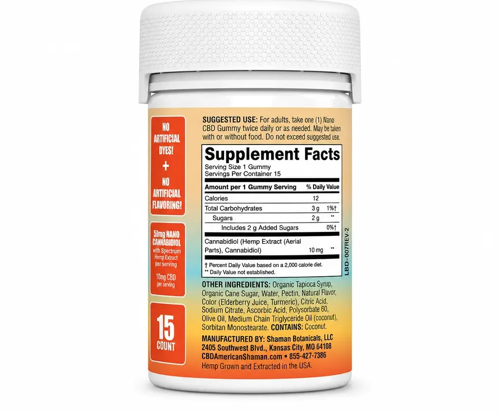 American Shaman Nano CBD Gummies image 6
