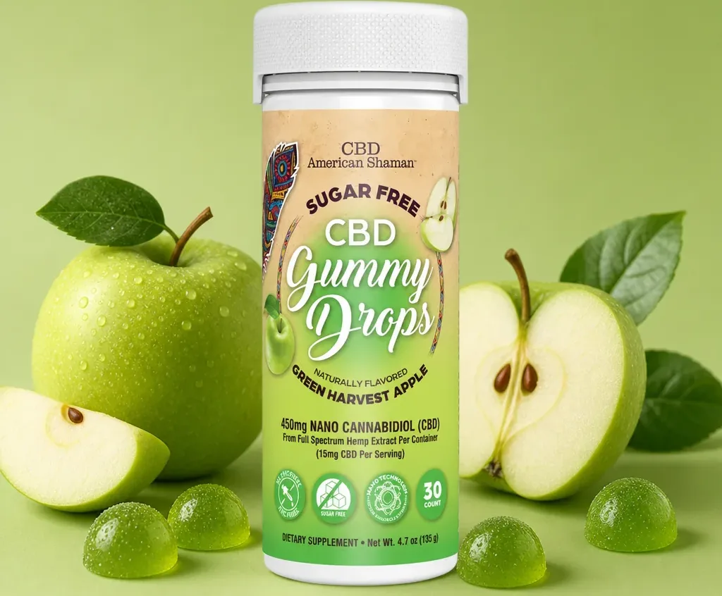 American Shaman Sugar Free CBD Gummy Drops