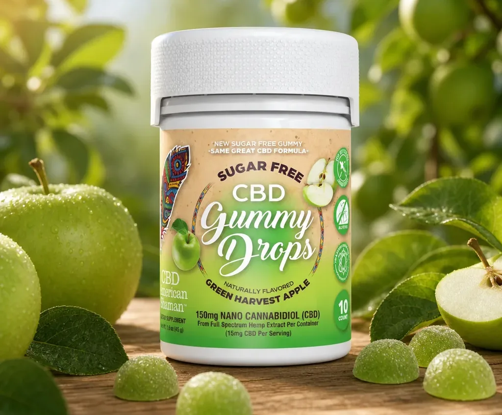 American Shaman Sugar Free CBD Gummy Drops image 4