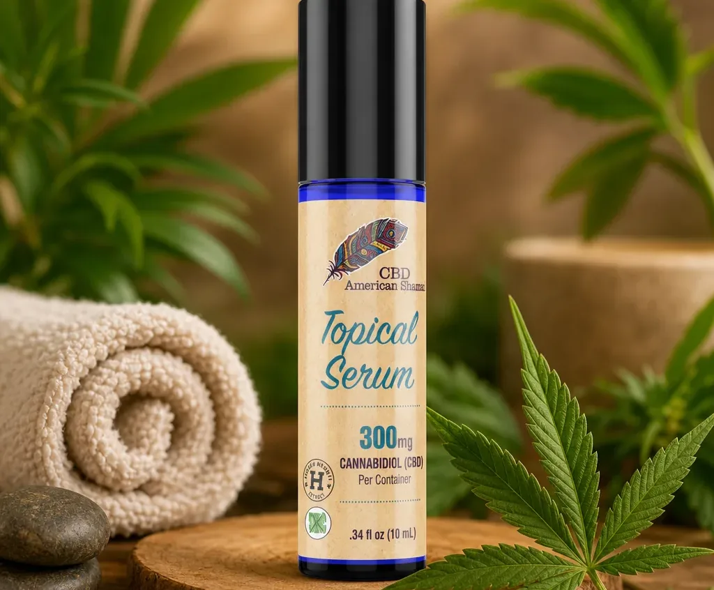 American Shaman THC Free CBD Roll-On Topical Serum