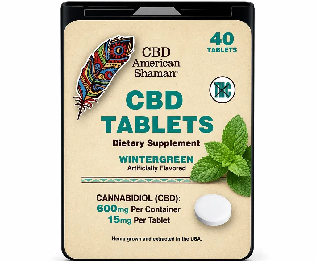 American Shaman THC Free CBD Tablets