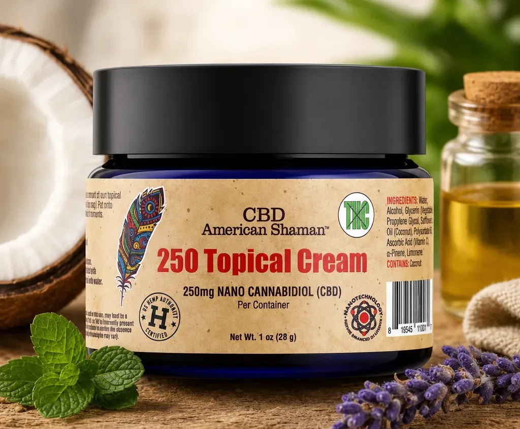 American Shaman THC Free CBD Topical Cream