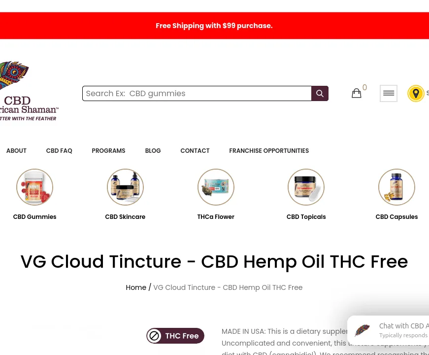 American Shaman VG Cloud Tincture - CBD Hemp Oil THC Free image 33