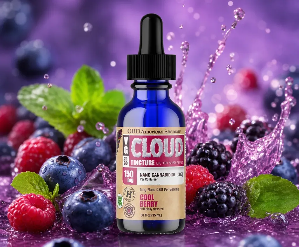 American Shaman VG Cloud Tincture - CBD Hemp Oil THC Free image 3