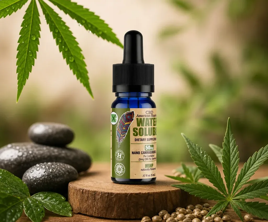 American Shaman Water Soluble, Hemp Oil THC Free image 3