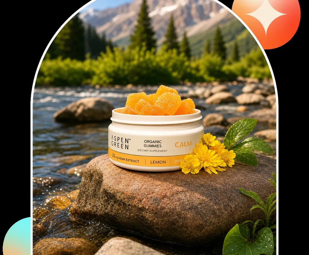 Aspen Green Calm Organic Full Spectrum CBD Gummies image 2