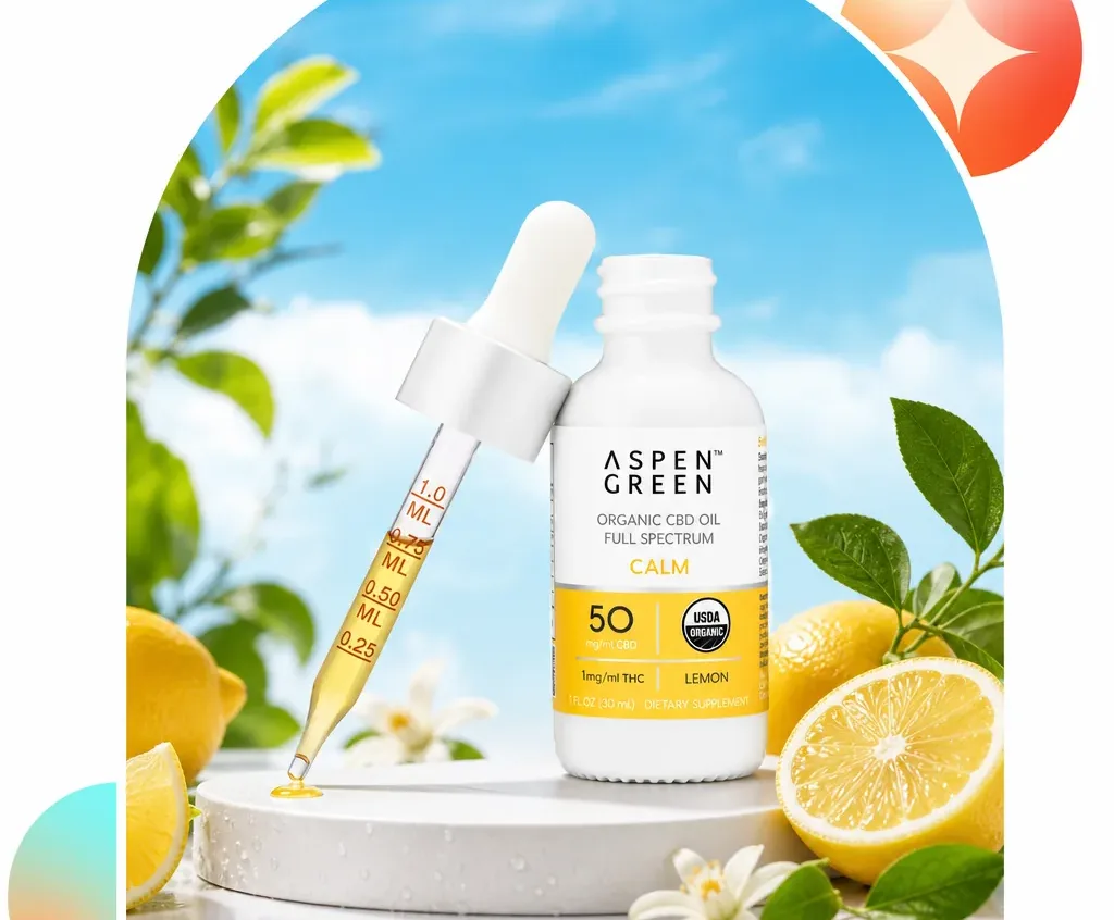 Aspen Green Calm Organic Full Spectrum CBD Oil image 2