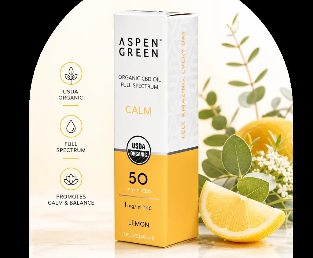Aspen Green Calm Organic Full Spectrum CBD Oil image 3