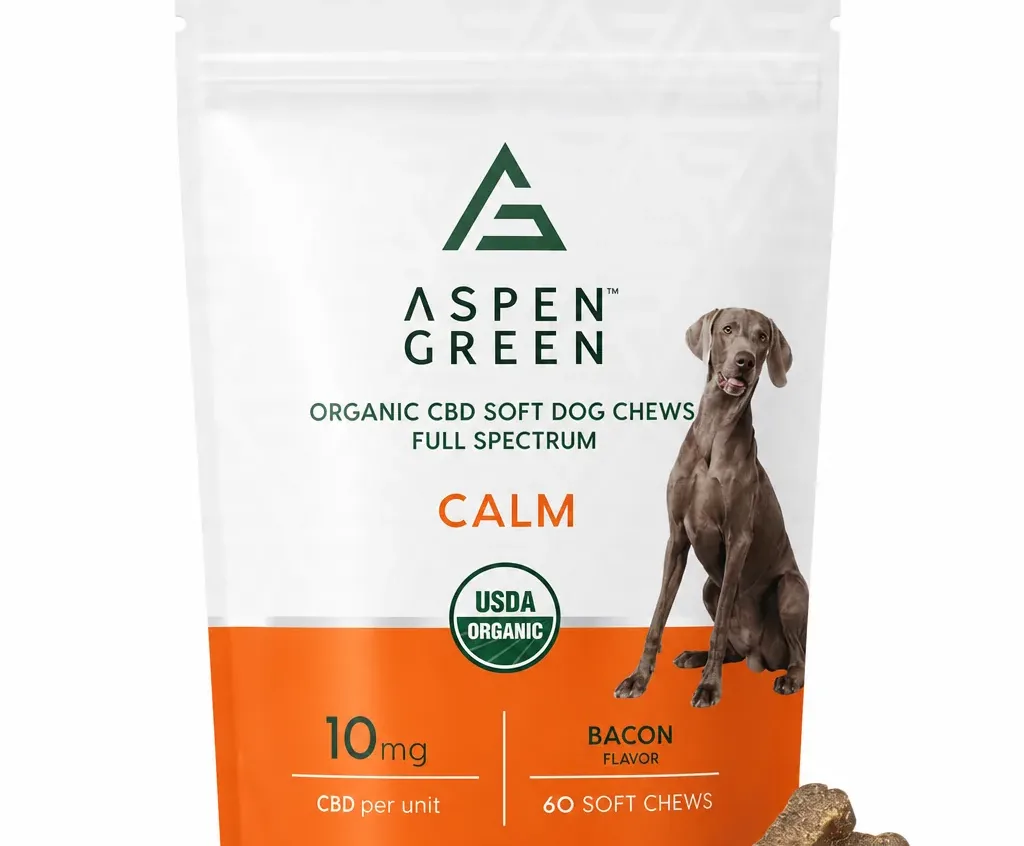 Aspen Green Calm Organic Full Spectrum CBD Soft Dog Chews