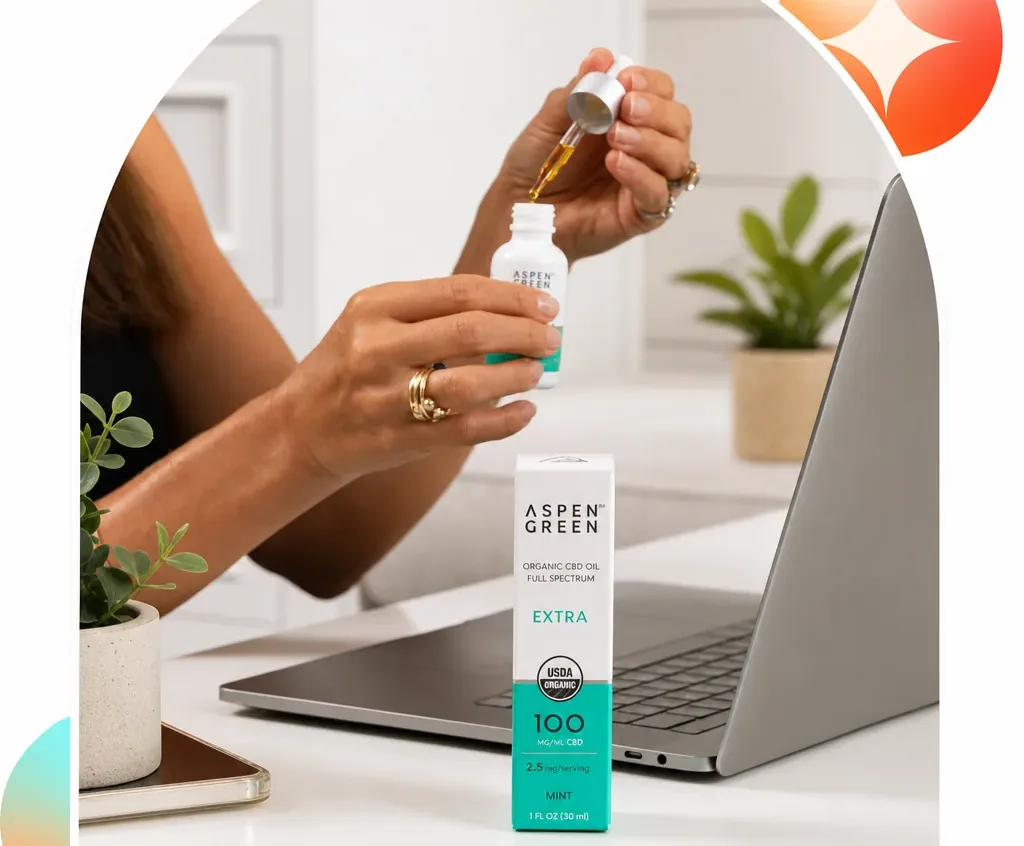 Aspen Green Extra Organic Full Spectrum CBD Oil - Mint image 2