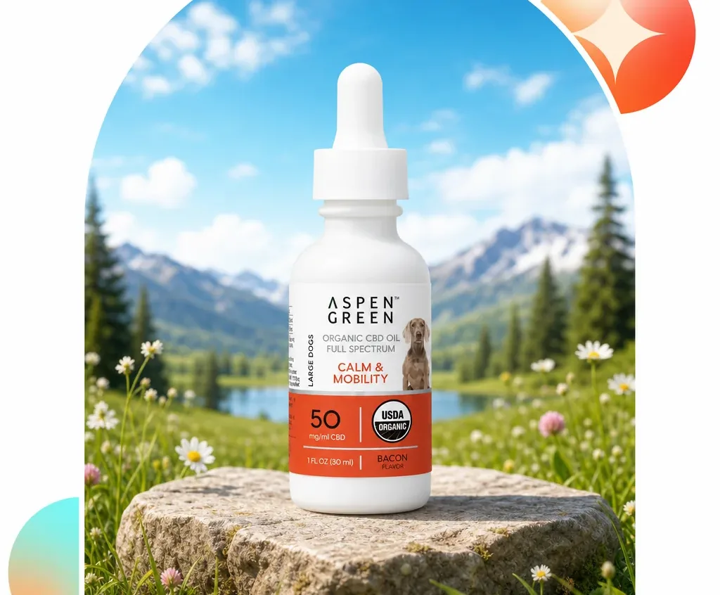 Aspen Green Pet Organic Full Spectrum CBD Oil - Bacon image 3