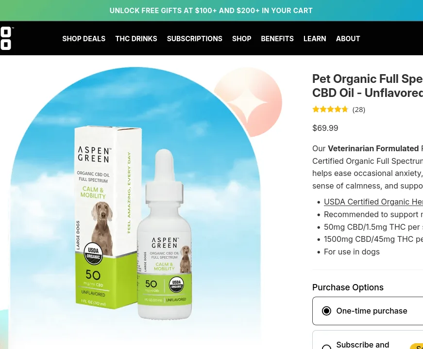 Aspen Green Pet Organic Full Spectrum CBD Oil - Unflavored image 4