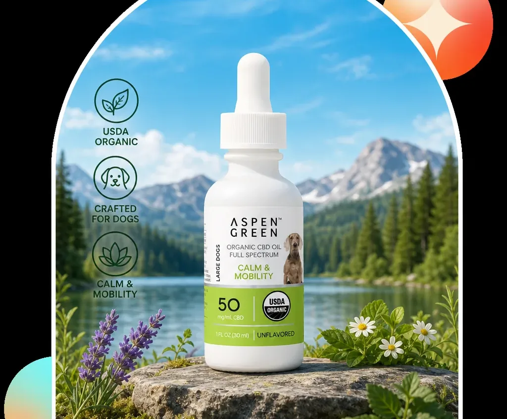 Aspen Green Pet Organic Full Spectrum CBD Oil - Unflavored image 3
