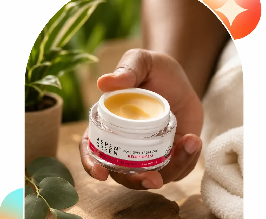 Aspen Green Relief Full Spectrum CBD Balm image 3