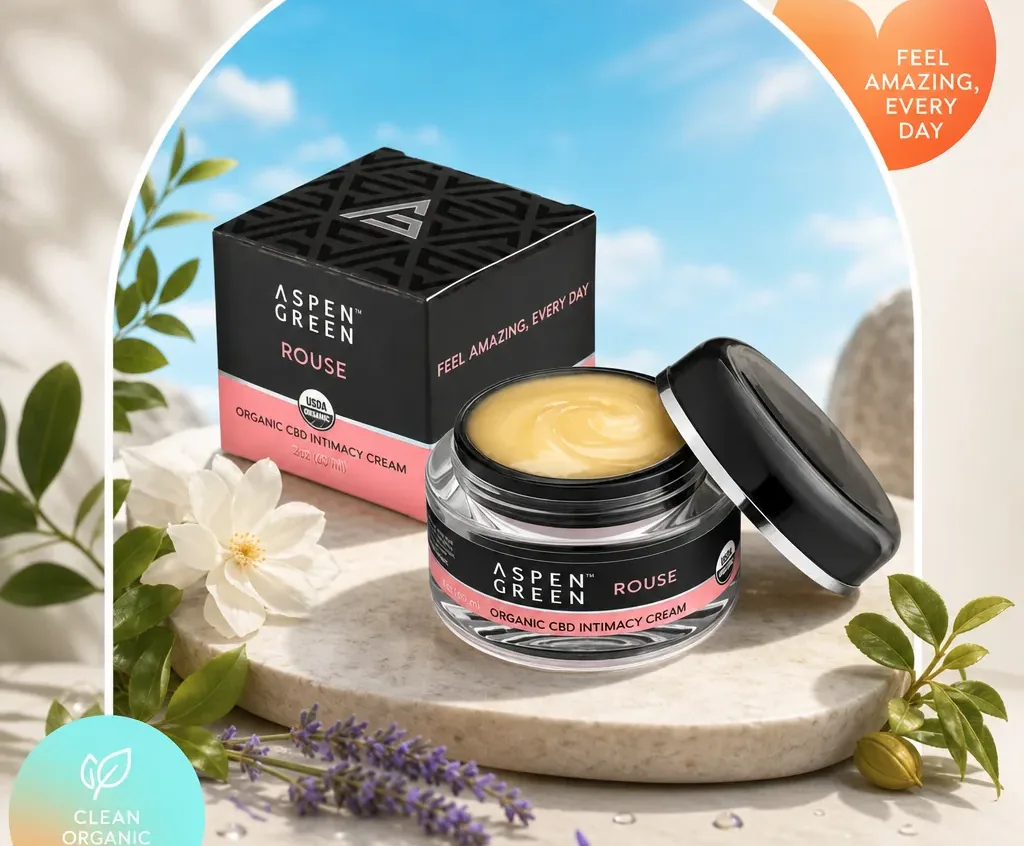 Aspen Green Rouse Organic Full Spectrum CBD Intimacy Cream image 3