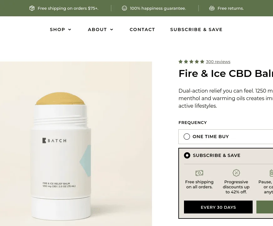 Batch Fire & Ice CBD Balm image 5