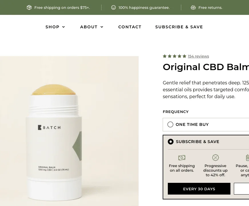 Batch Original CBD Balm image 5