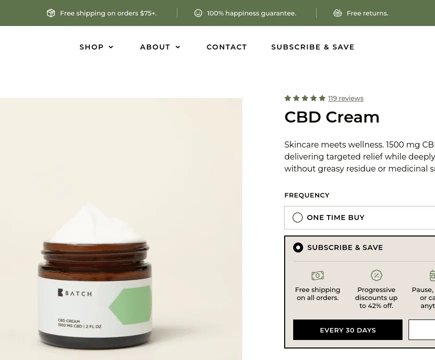 Batch CBD Cream image 5