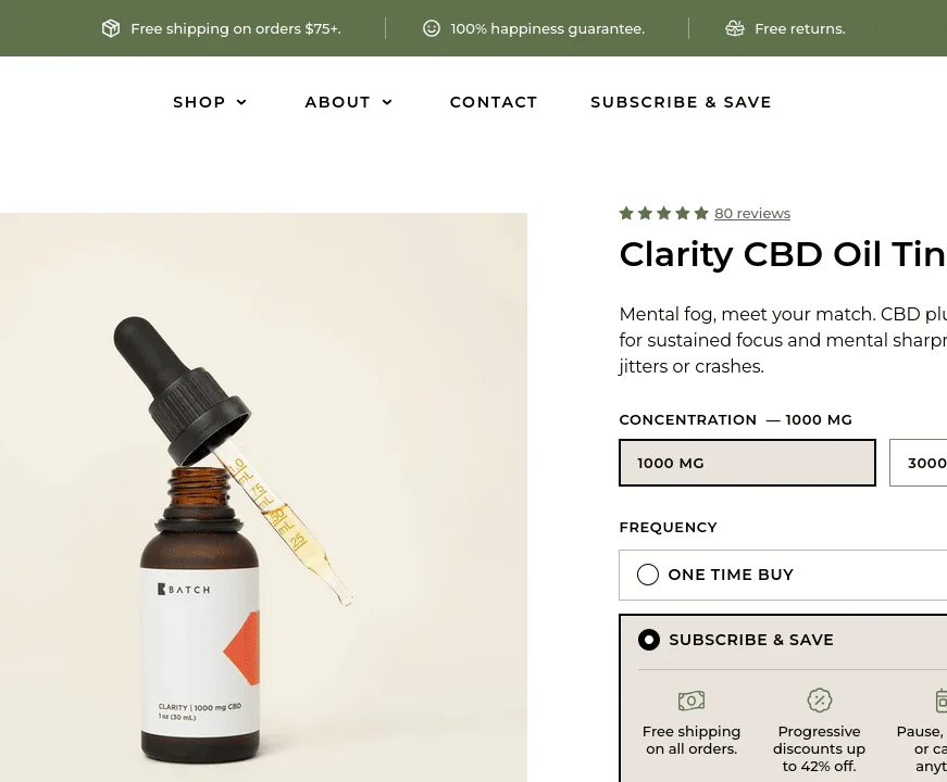 Batch Clarity CBD Oil Tincture image 7