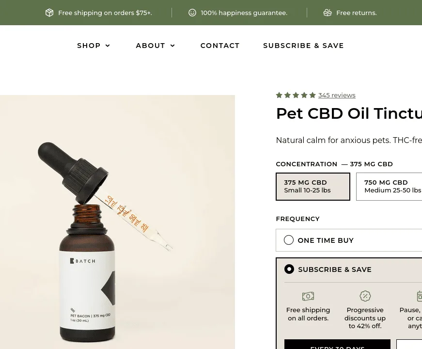 Batch Pet CBD Oil Tincture image 7