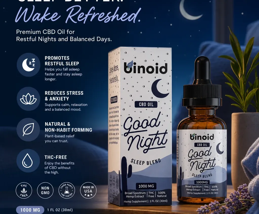 Binoid CBD Good Night CBD Oil - Sleep Blend