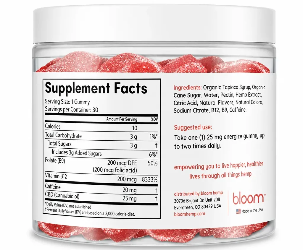 Bloom Hemp CBD Energize Gummies image 2