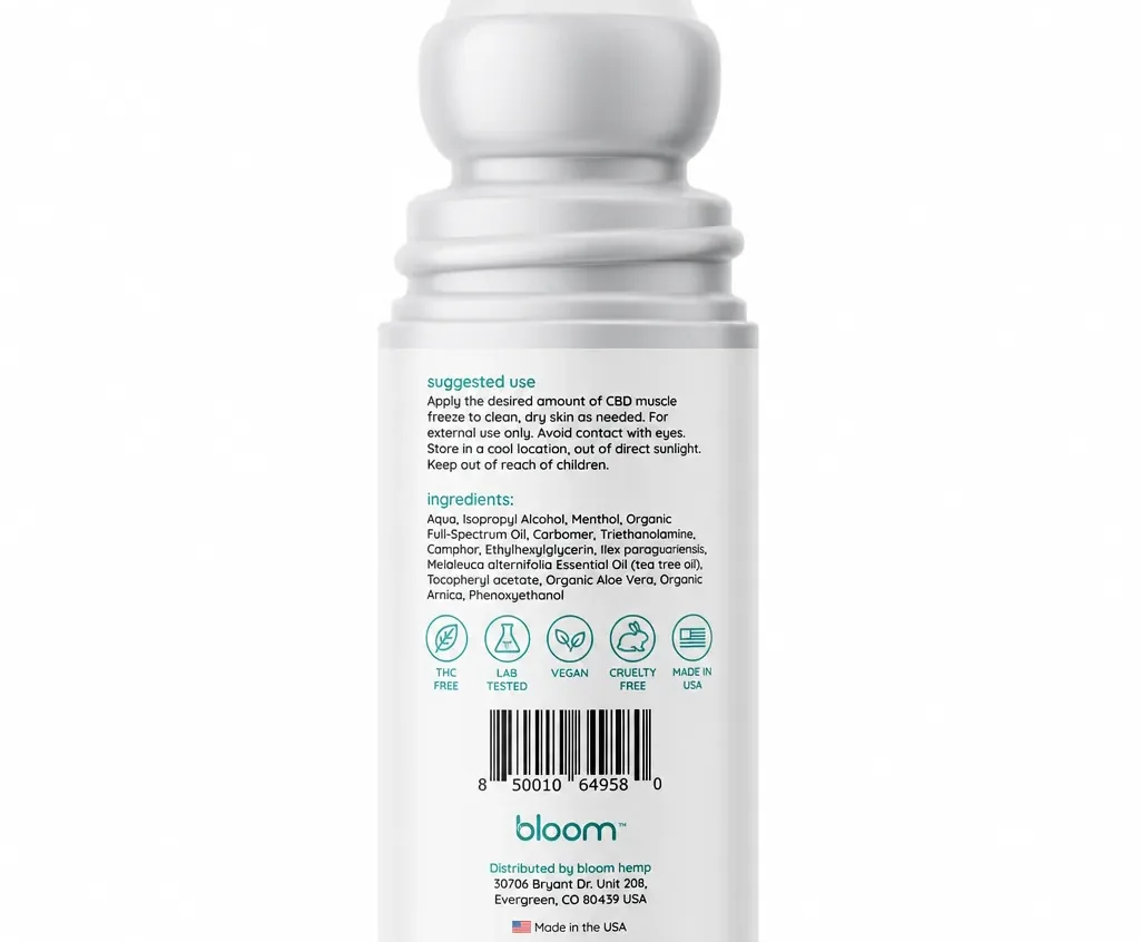 Bloom Hemp CBD Muscle Freeze image 4