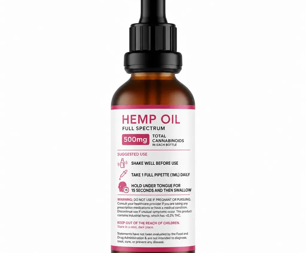 Bloom Hemp Essential Recovery Tincture image 2