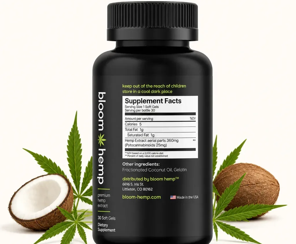 Bloom Hemp Fundamental Full Spectrum CBD Softgels image 3