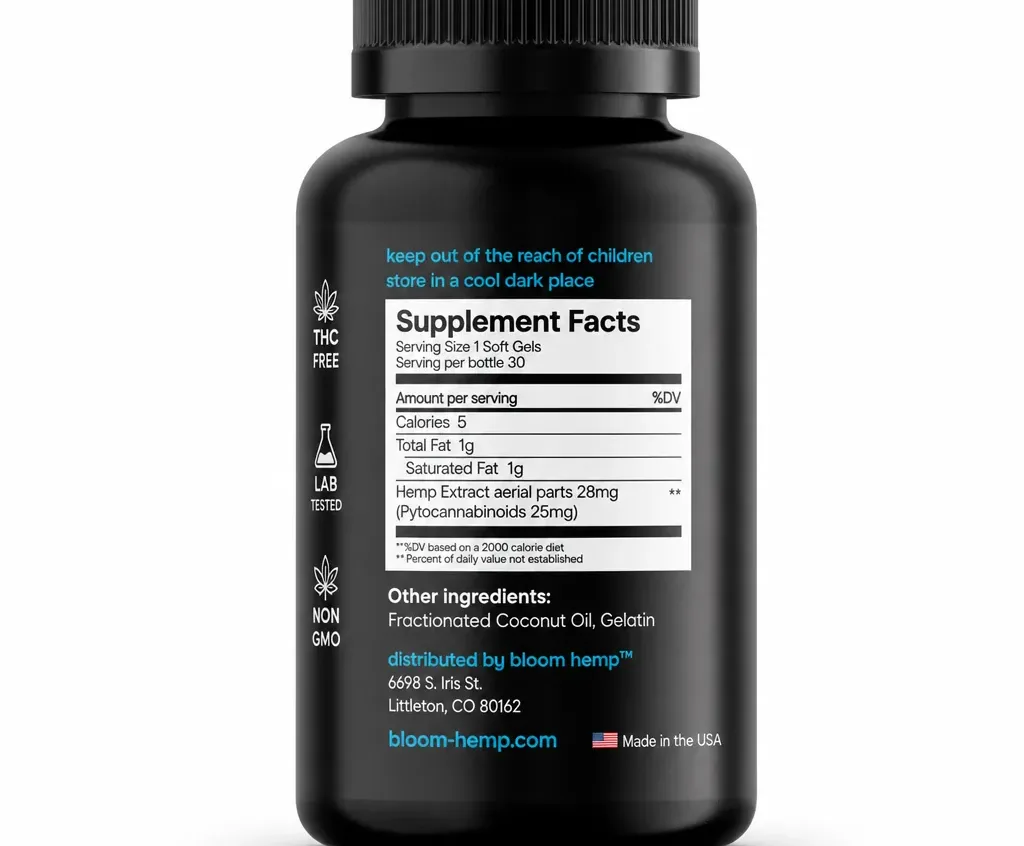 Bloom Hemp Fundamental Zero THC CBD Softgels image 3