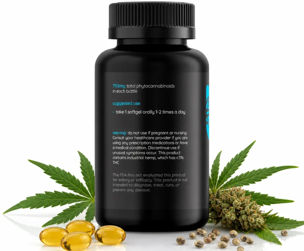 Bloom Hemp Fundamental Zero THC CBD Softgels image 4