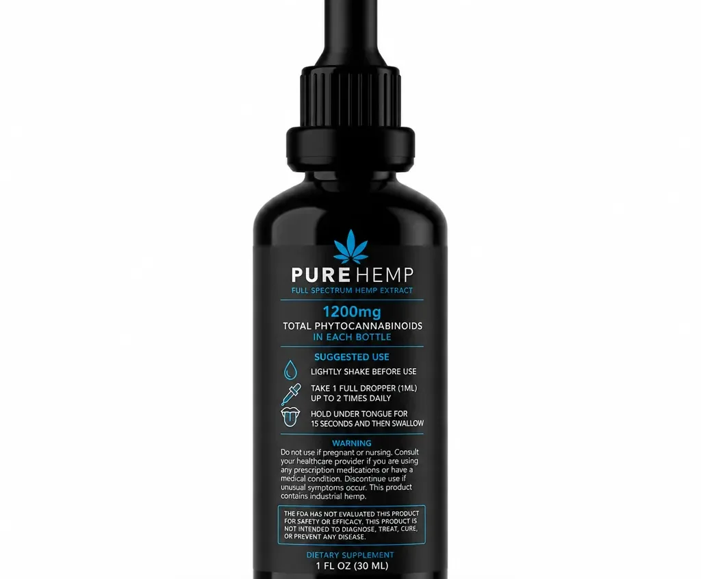 Bloom Hemp Fundamental Zero THC Natural Tincture image 3
