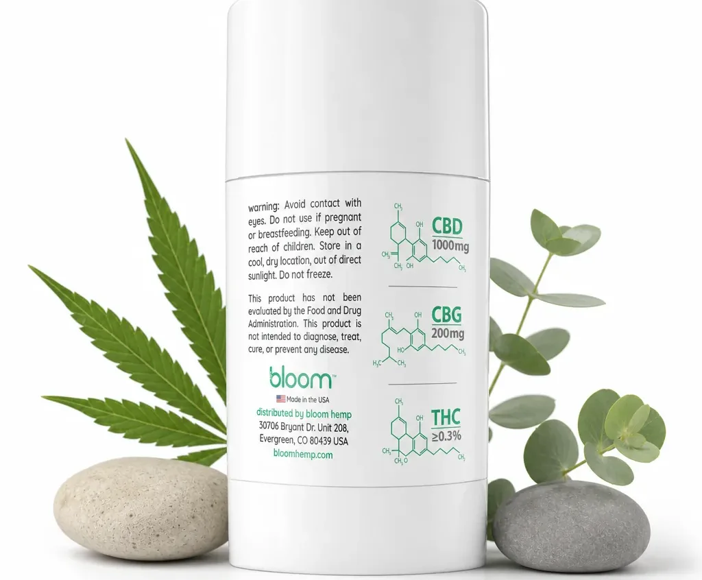Bloom Hemp Soothing Balm Stick image 2