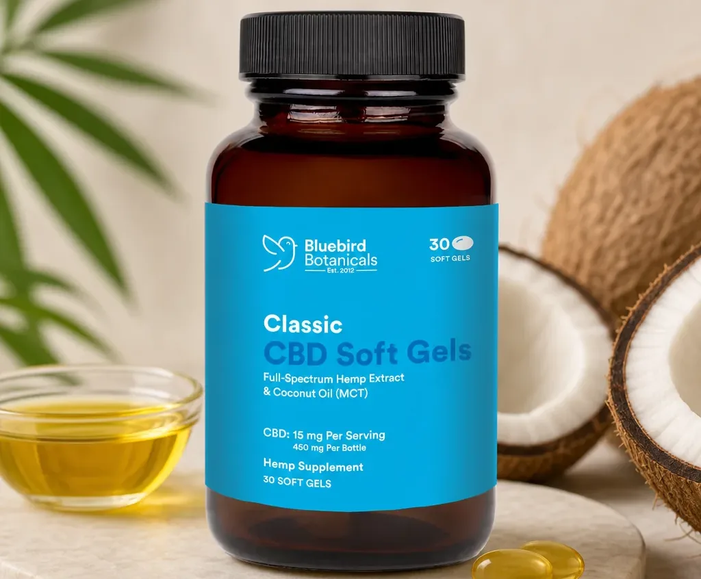 Bluebird Botanicals Classic CBD Oil Soft Gels