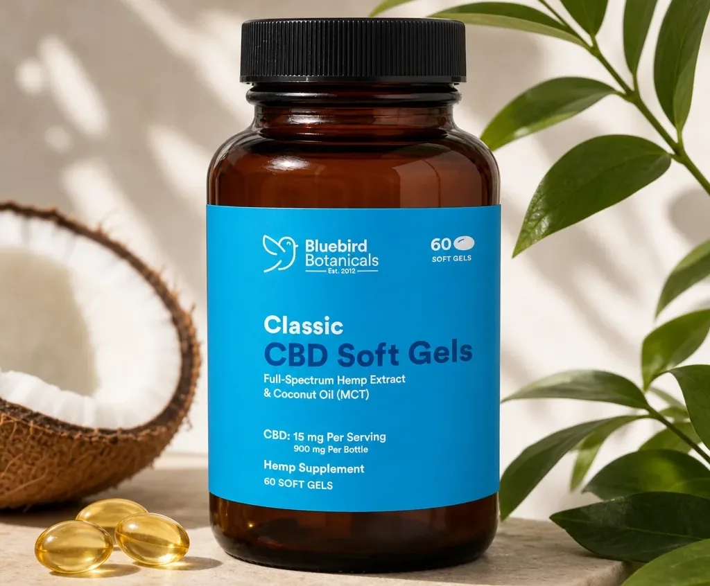 Bluebird Botanicals Classic CBD Oil Soft Gels image 3