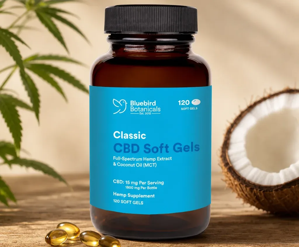 Bluebird Botanicals Classic CBD Oil Soft Gels image 5