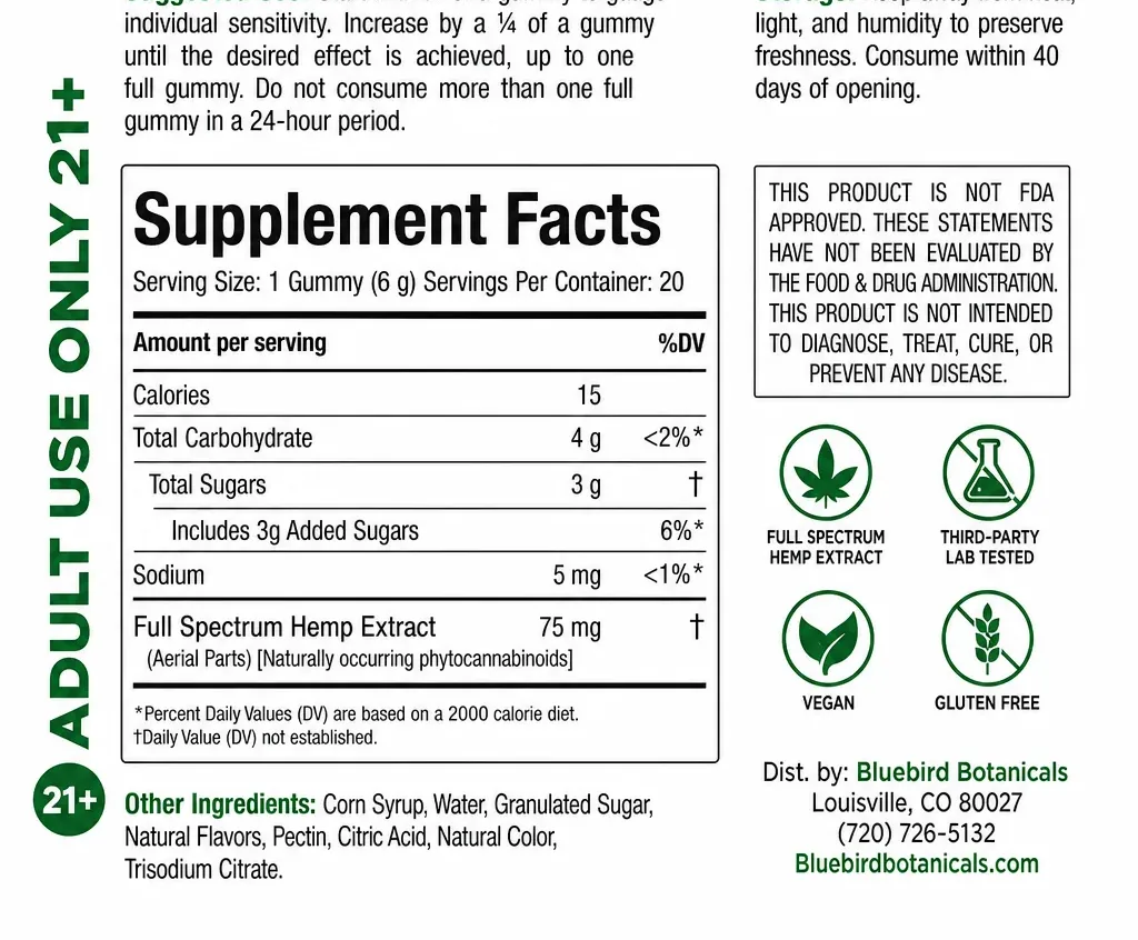 Bluebird Botanicals Deep Sleep Gummies image 3