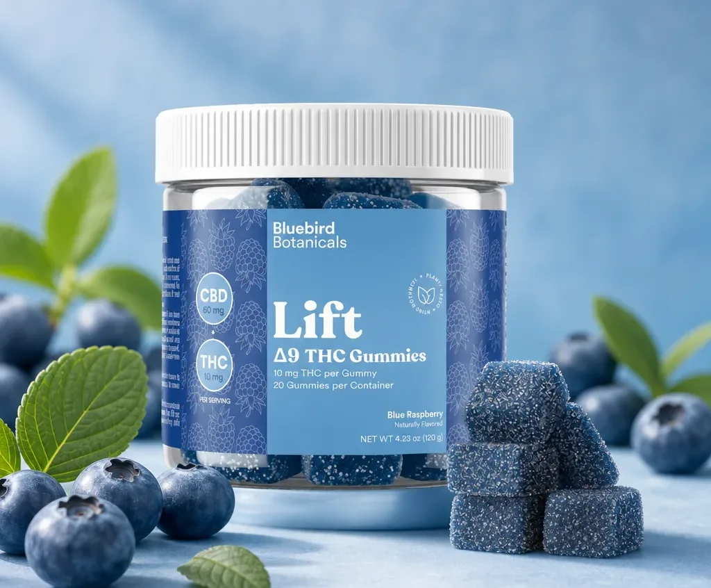 Bluebird Botanicals Lift Gummies – Blue Raspberry