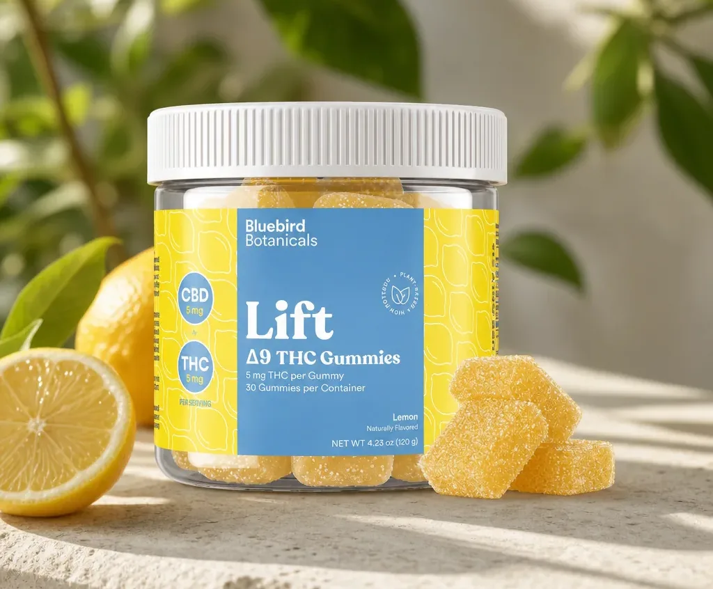 Bluebird Botanicals Lift Gummies - Lemon