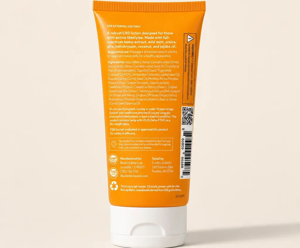 Bluebird Botanicals Sport CBD Lotion image 3