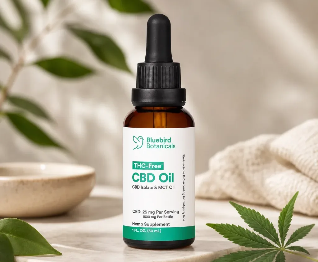 Bluebird Botanicals THC Free CBD Oil