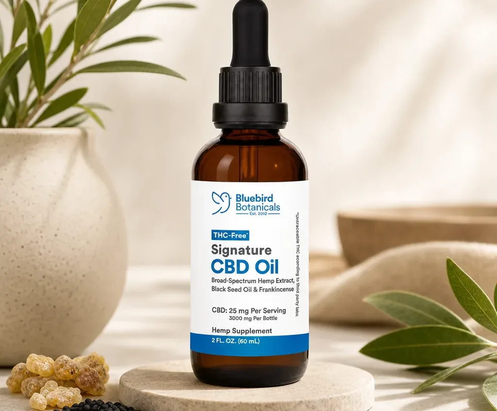 Bluebird Botanicals THC Free Signature CBD Oil