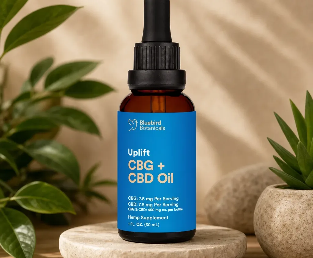 Bluebird Botanicals Uplift CBG + CBD Oil