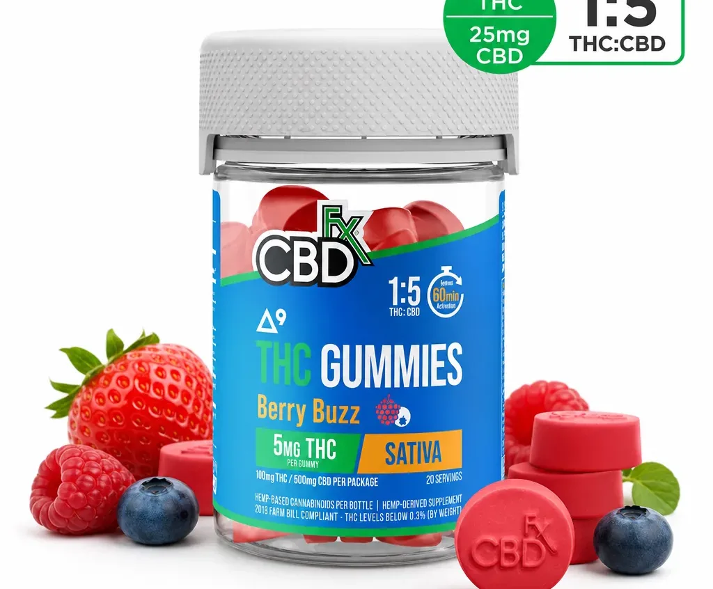 CBDfx Berry Buzz Sativa Gummies