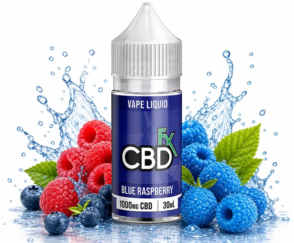 CBDfx Blue Raspberry CBD Vape Juice image 2