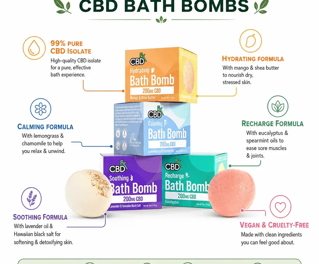 CBDfx CBD Bath Bombs image 2