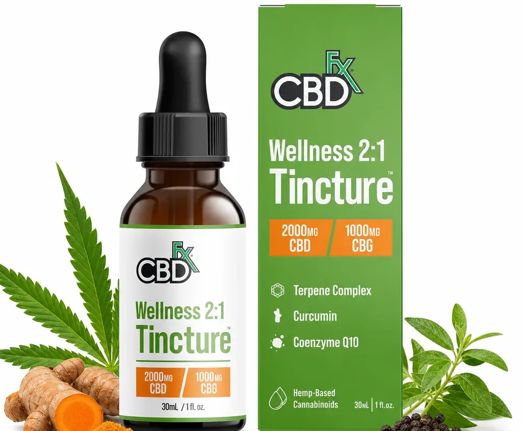 CBDfx CBD + CBG Oil Wellness Tincture