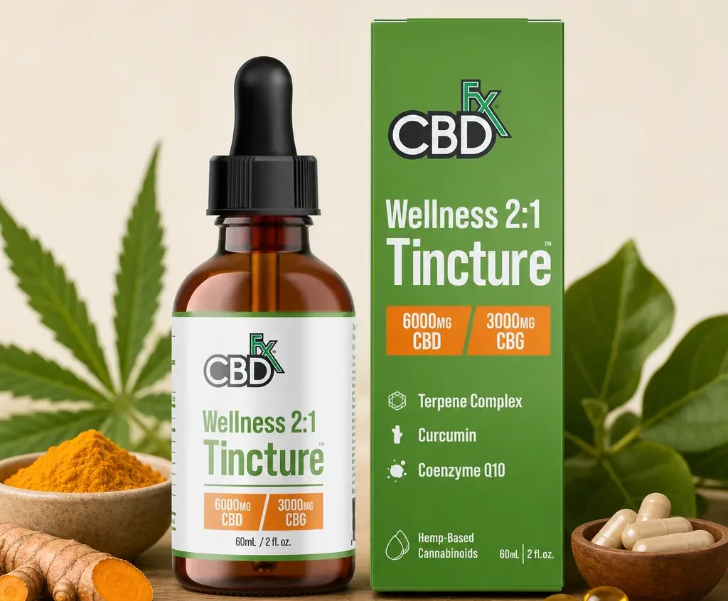 CBDfx CBD + CBG Oil Wellness Tincture image 3