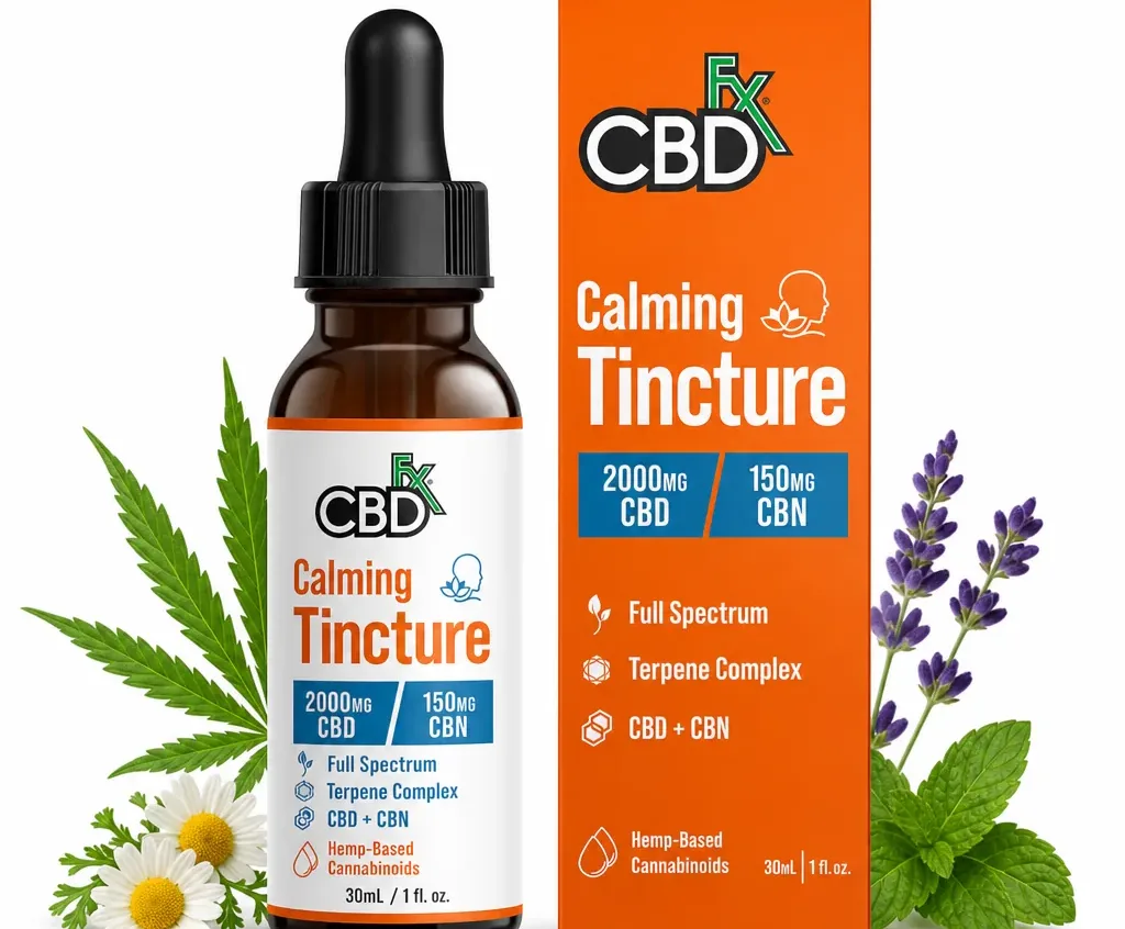 CBDfx CBD + CBN Oil Calming Tincture image 2