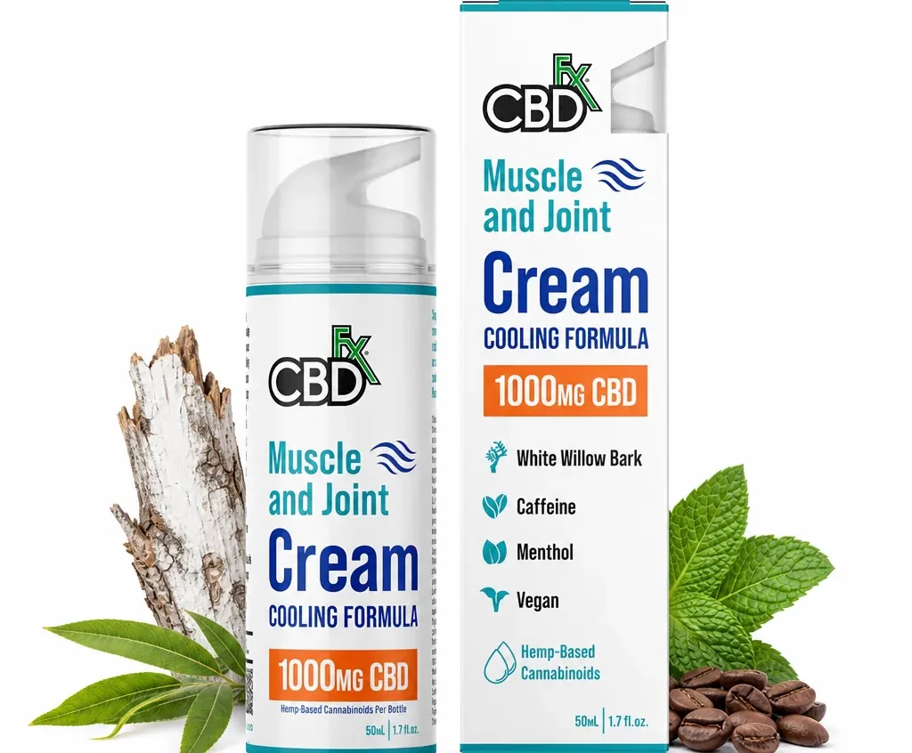 CBDfx CBD Cream for Muscle & Joint: Cooling Formula